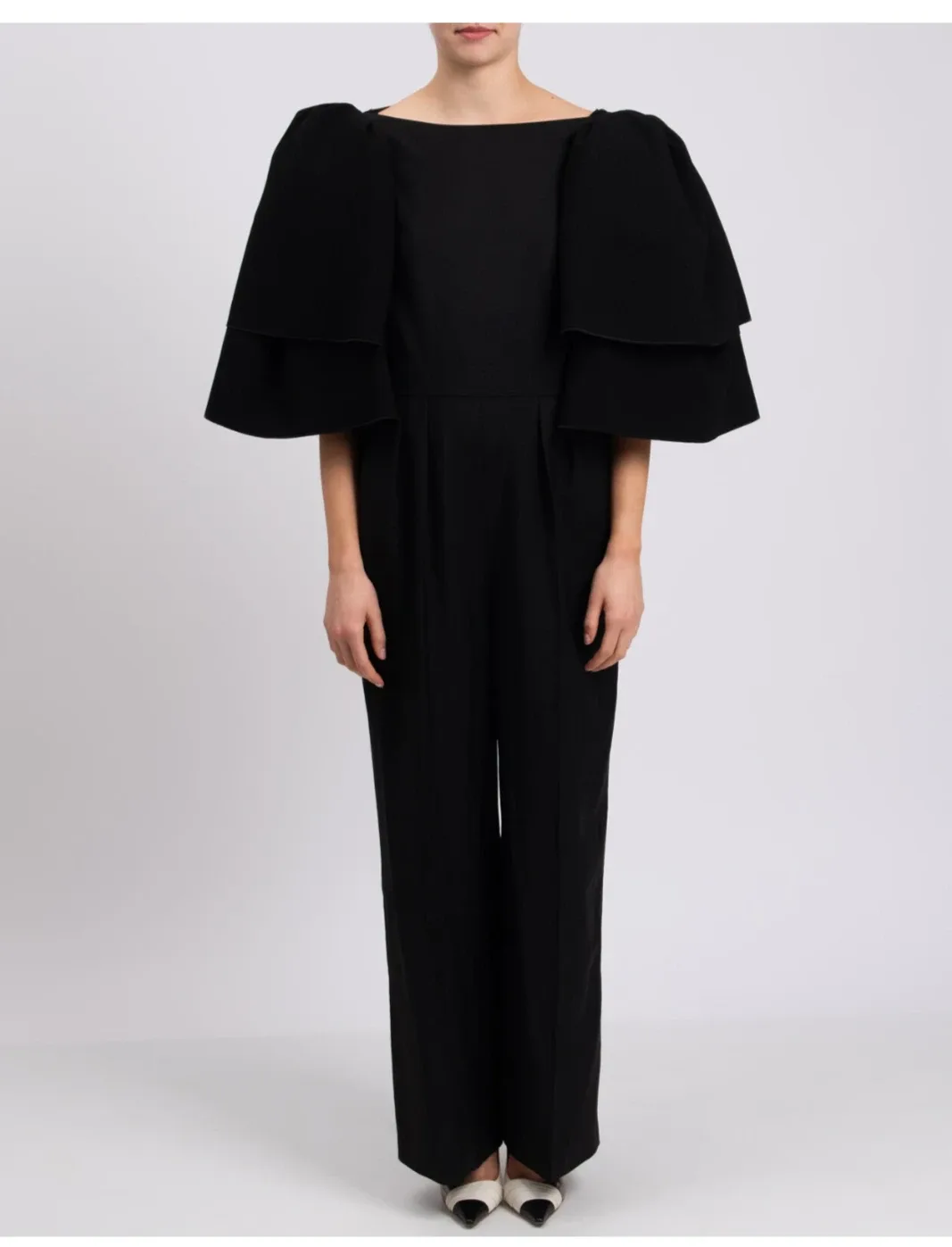 ROKSANDA Black Jumpsuit with Dramatic Sleeves  Size 10 UK / 6 US - photo 4