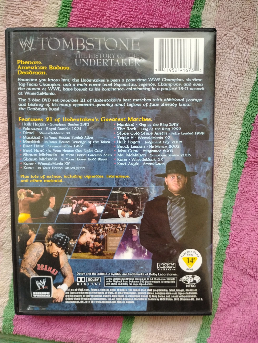 The Undertaker, three disc set