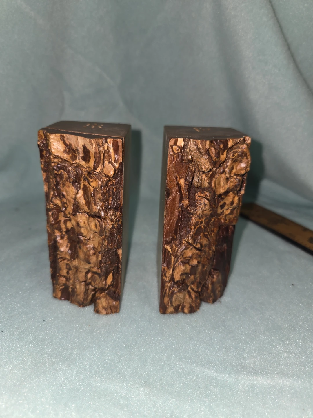 Rustic Wood Salt and Pepper Shakers