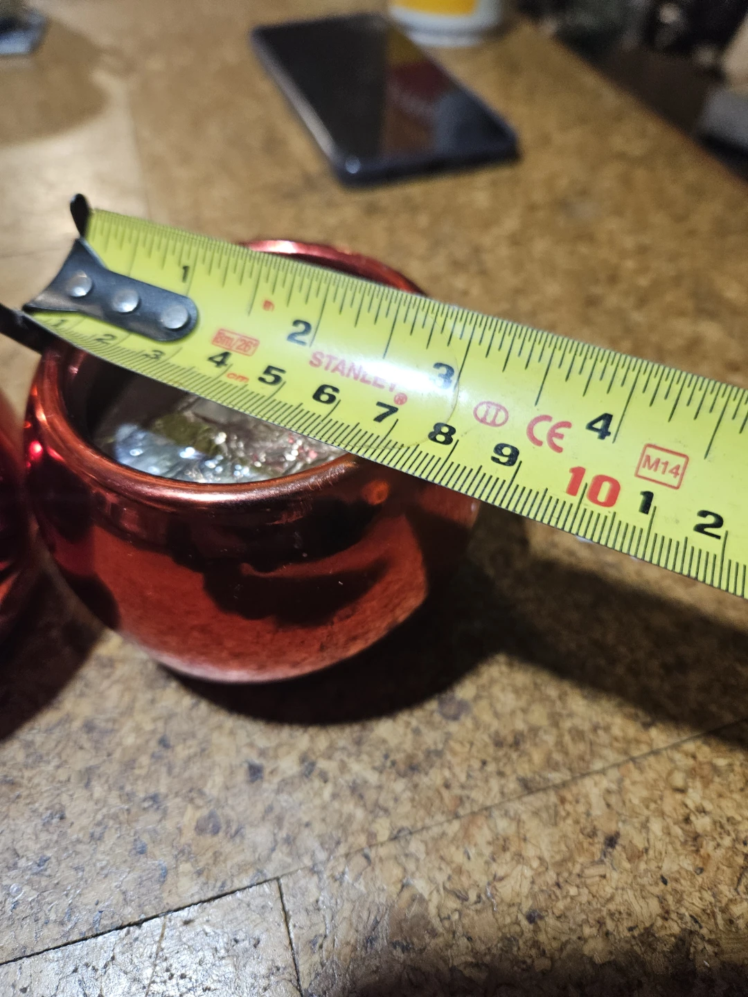 Set of 2 Red Metallic Candle Holders - photo 5