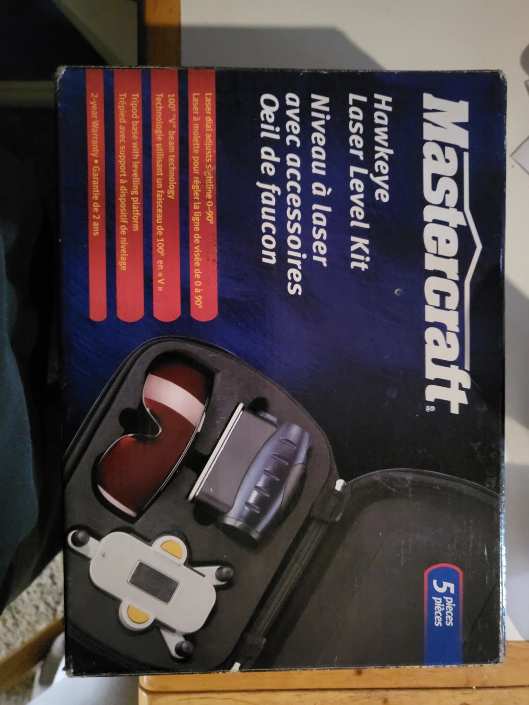 Mastercraft Hawkeye Laser Level Kit with Accessories