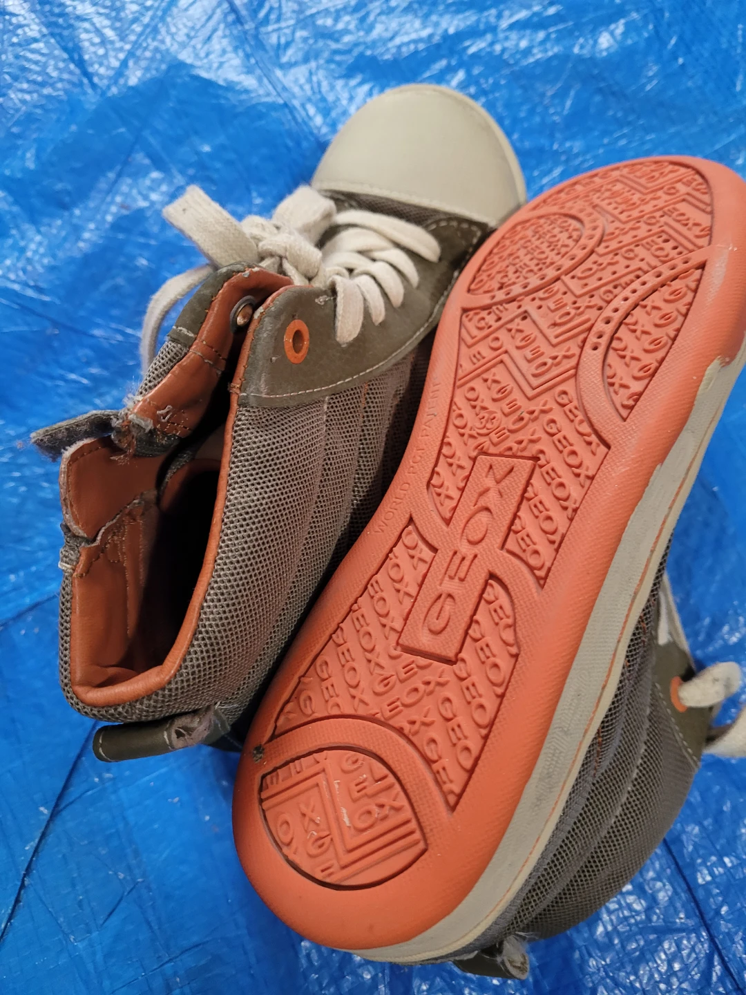 Geox Kids Grey High-Top Sneakers - photo 4
