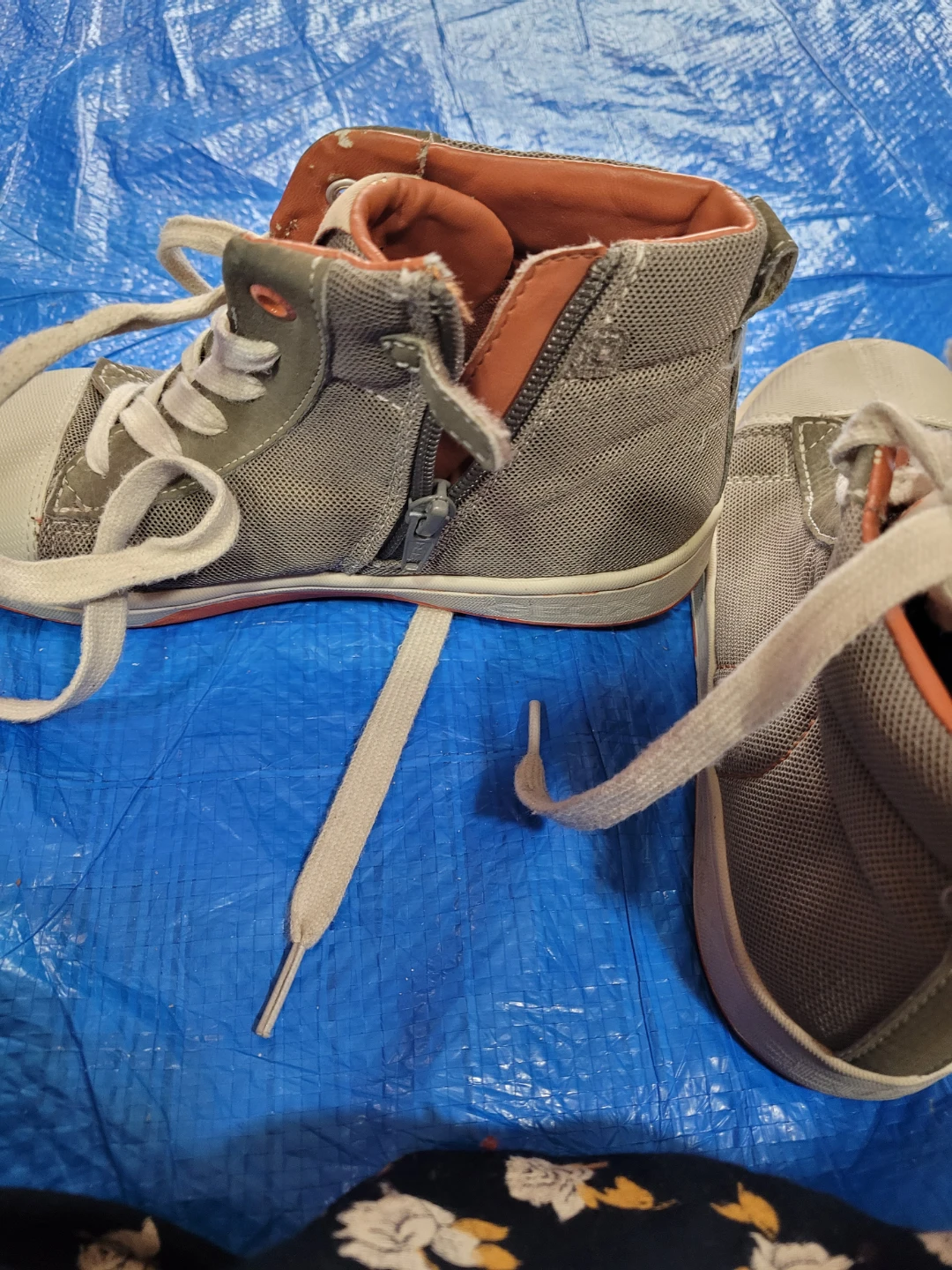 Geox Kids Grey High-Top Sneakers - photo 5