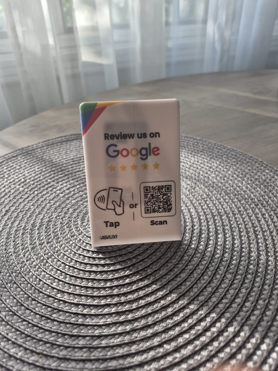Google Review NFC Tap & QR Scan Stand