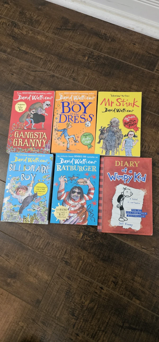 David Walliams and Jeff Kinney Children's Books Bundle