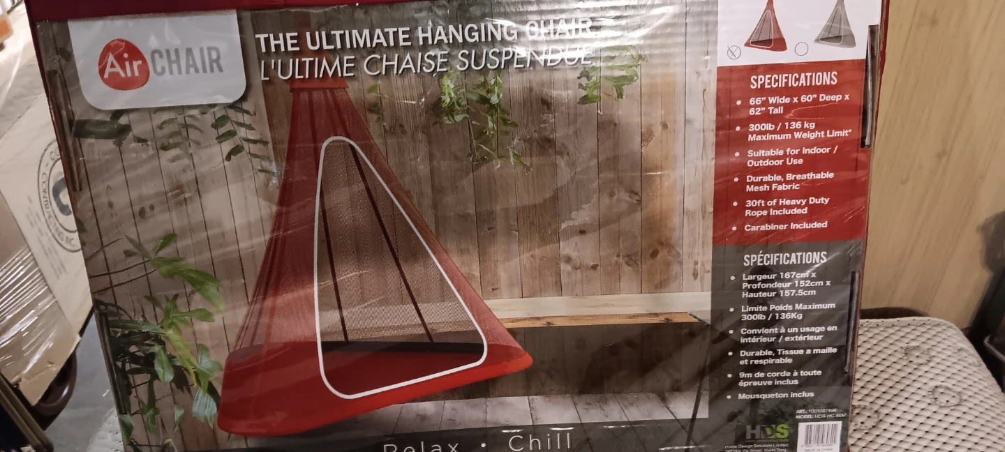 AirChair 66-inch Canvas Patio Hanging Chair - photo 2