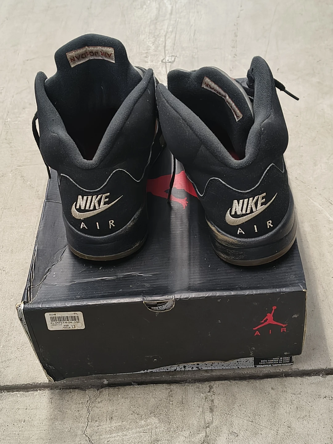 Air Jordan 5 OG Black/Metallic SIZE 13 USED - photo 3