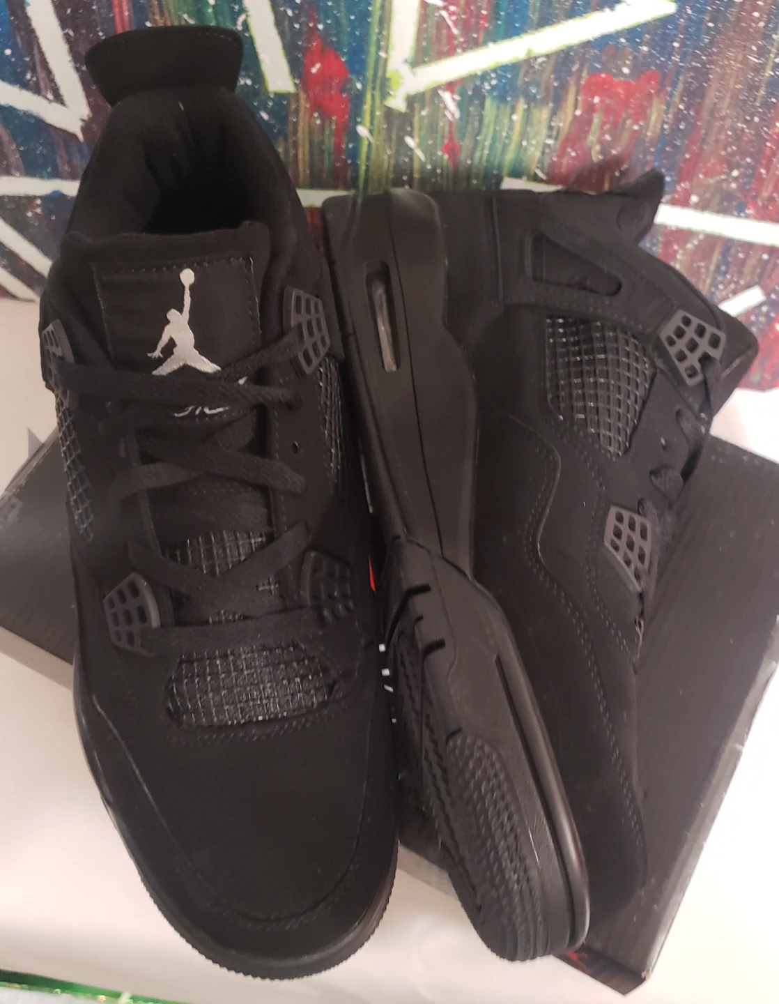 Bra Jordan 4 Black Cat Size 10 - photo 2