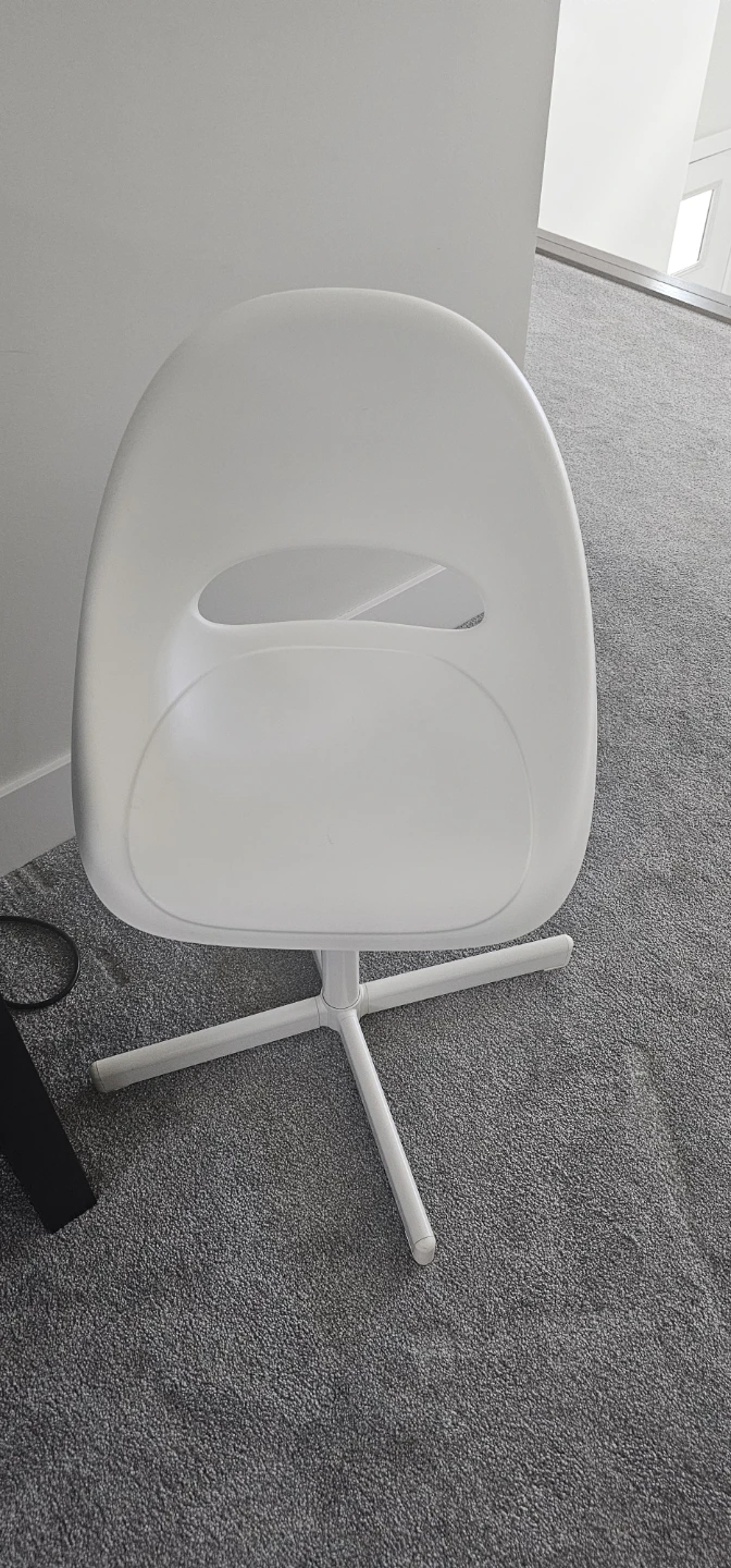 White Swivel Chair