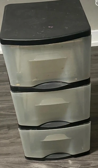 2 Plastic 3-Drawer Storage Cart with wheels - photo 3