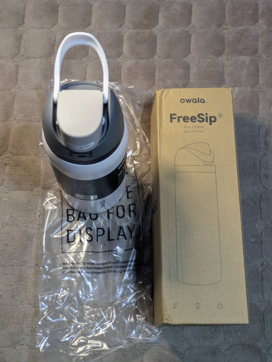 Owala FreeSip Water Bottle - White 32 oz - photo 2