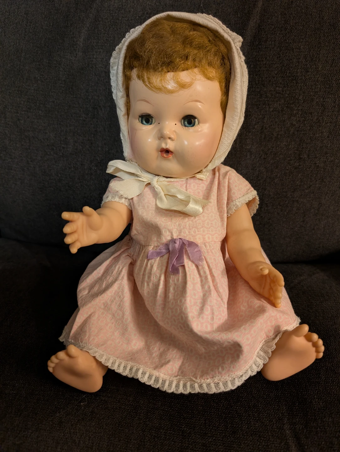 Vintage Baby Doll in Pink Dress