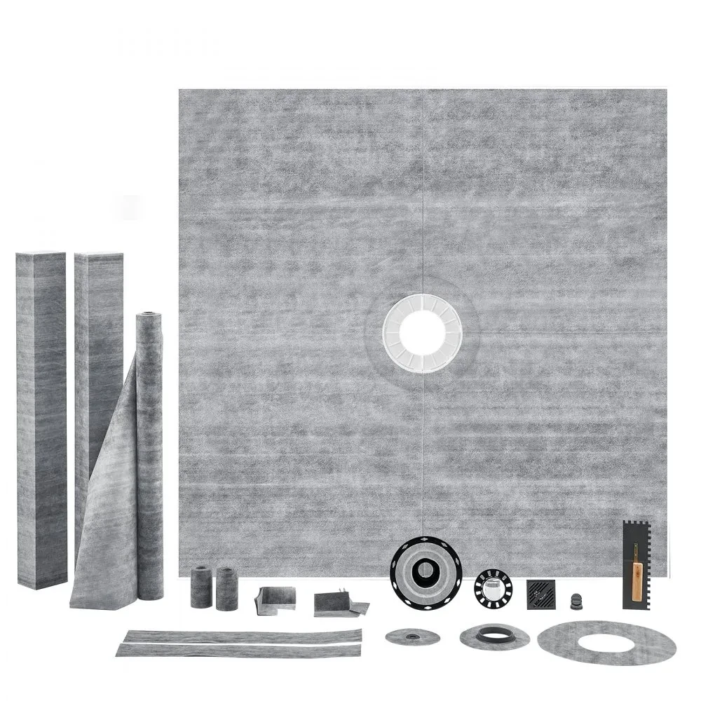 VEVOR 72" x 72" complete waterproof shower kit.