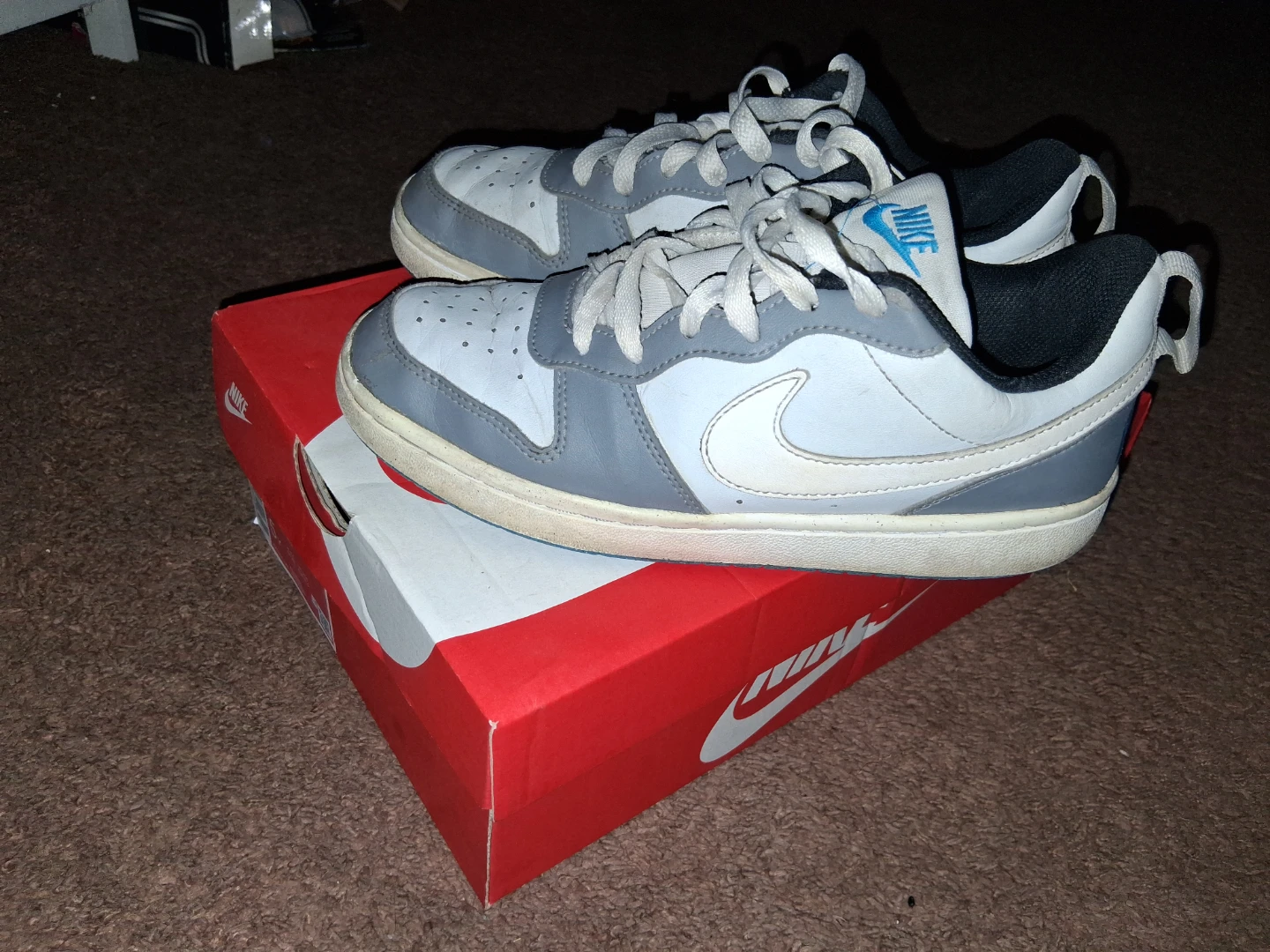 Nike Men's Low Top Sneakers White/Gray