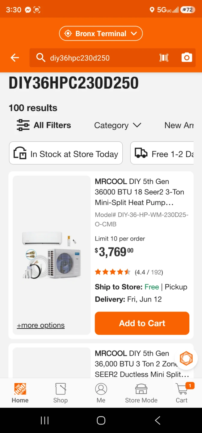 New MR COOL 36k single zone heater pump mini split