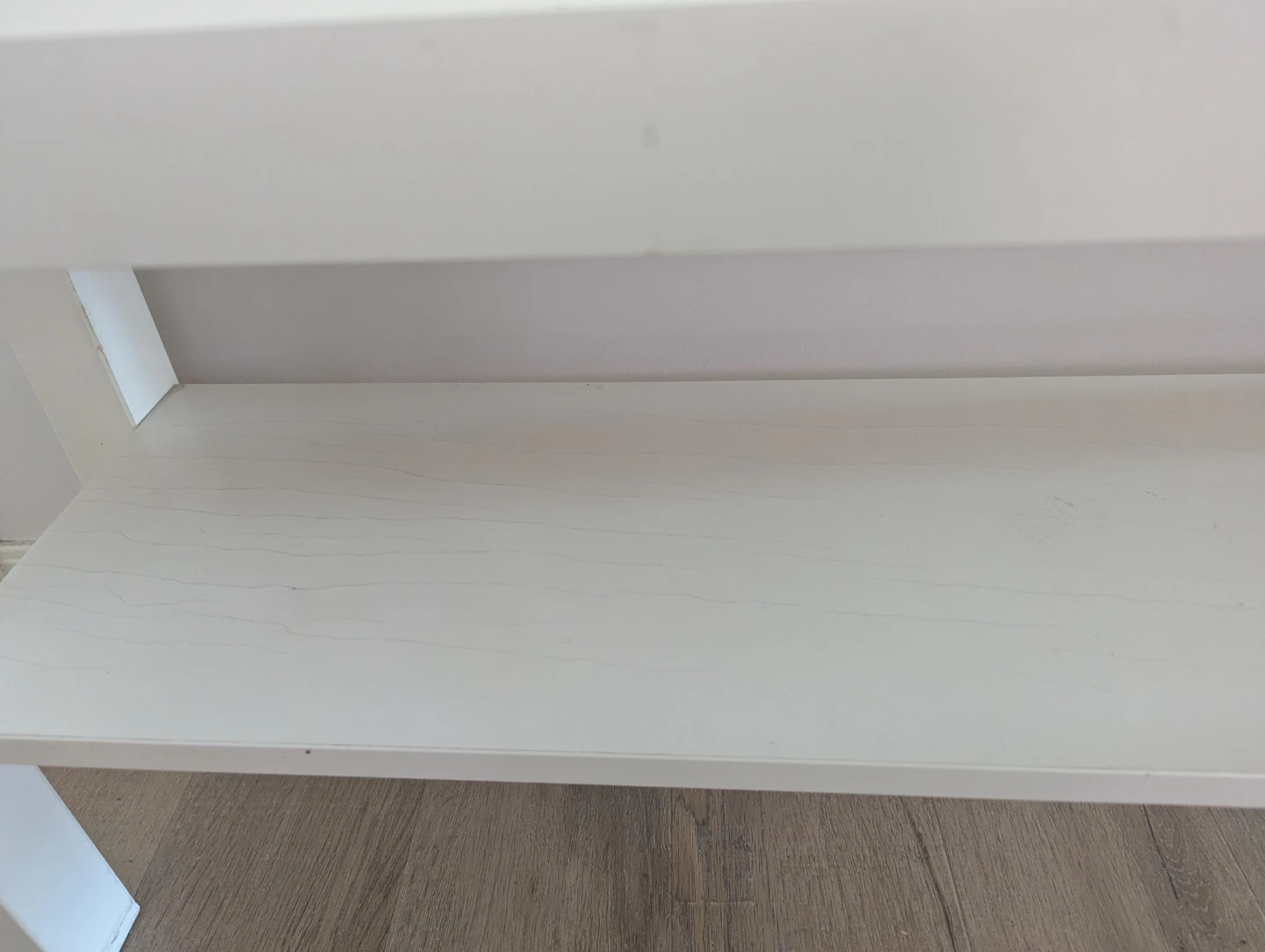 White Two-Tiered Bench - photo 2