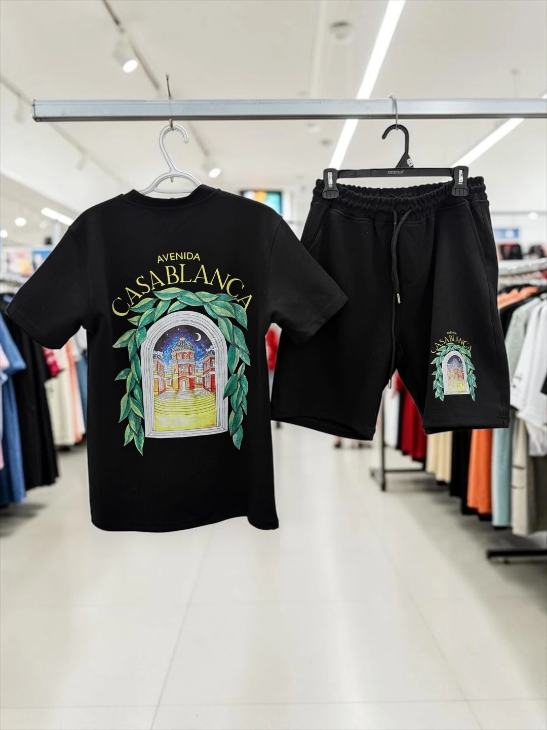 Amiri Black Washed T-Shirt and Shorts Set - photo 4