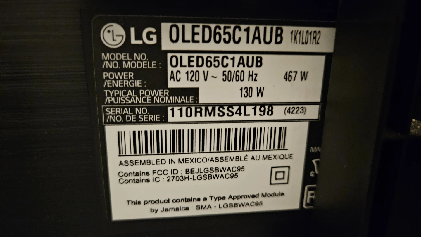 LG OLED 65" C1 4K Smart TV - photo 3