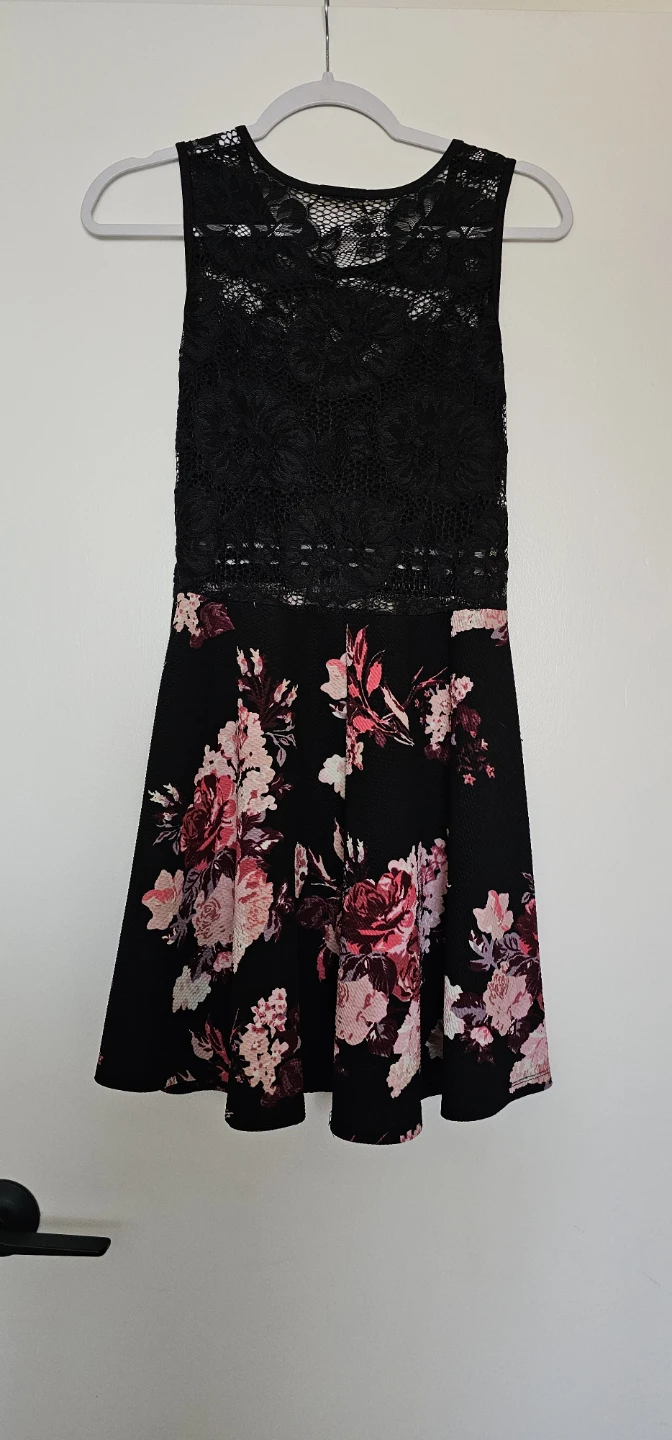 Black Floral Lace Dress - photo 2