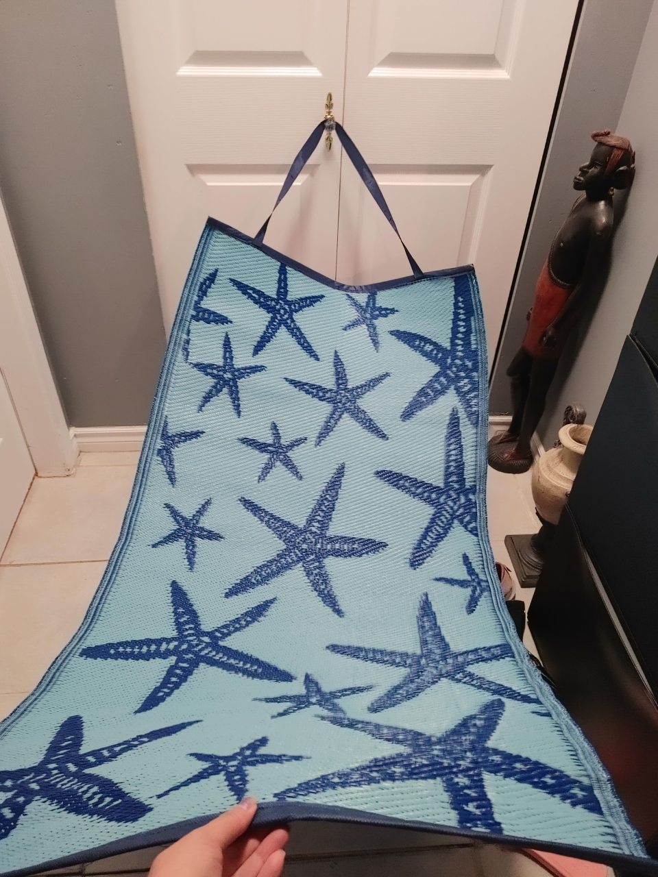 Blue Starfish Beach Mat with Strap - photo 5