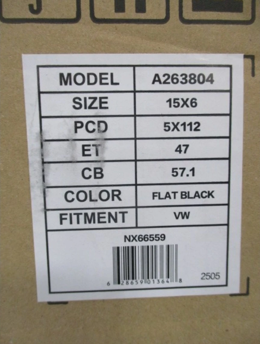 4 Envy Steel Wheels 15x6 Flat Black - photo 4