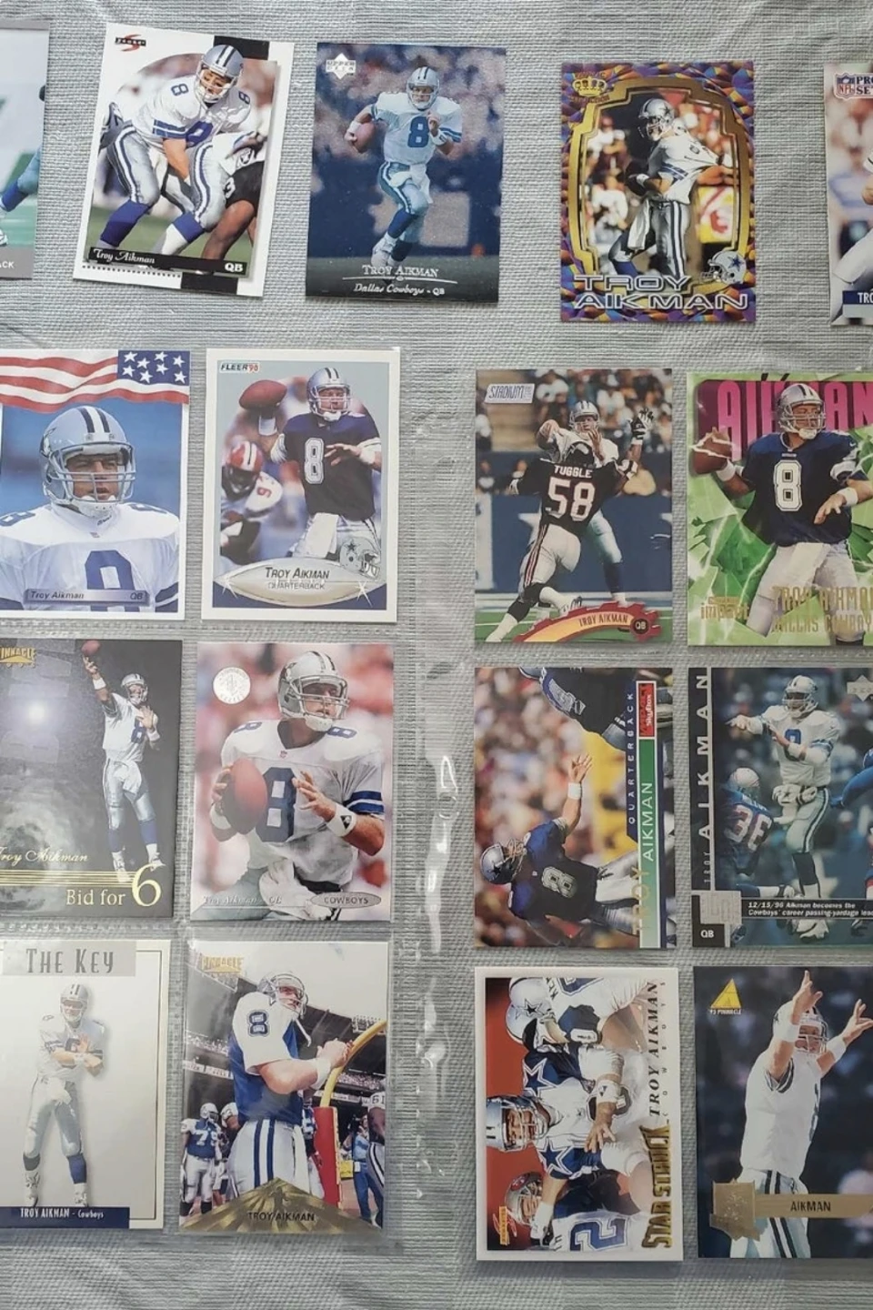32 Card lot Dallas Cowboys HOF Troy Aikman - photo 4