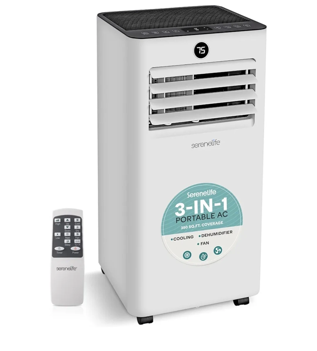 SereneLife 3-in-1 Portable Air Conditioner