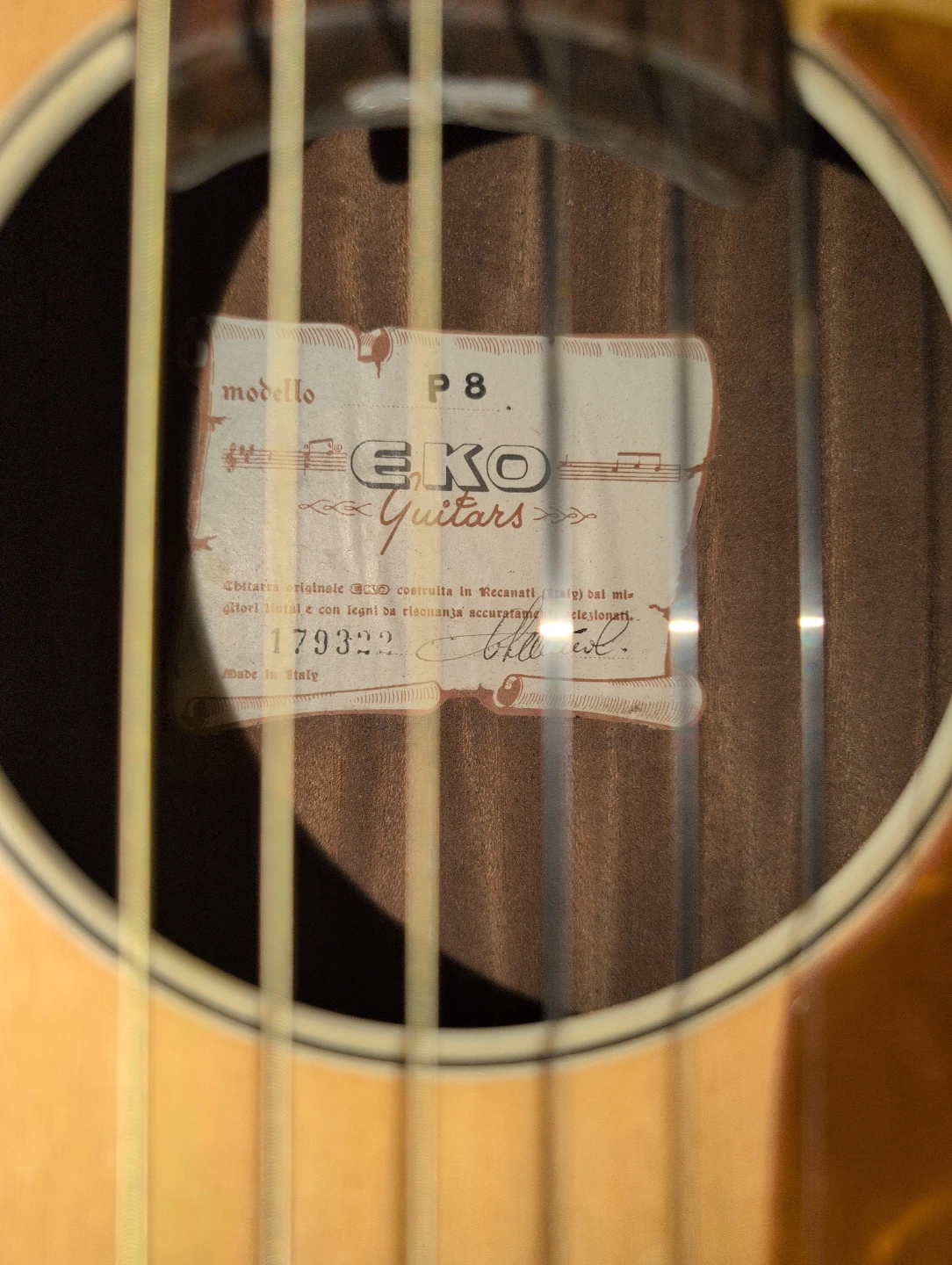 Eko P8 Acoustic Guitar - photo 3