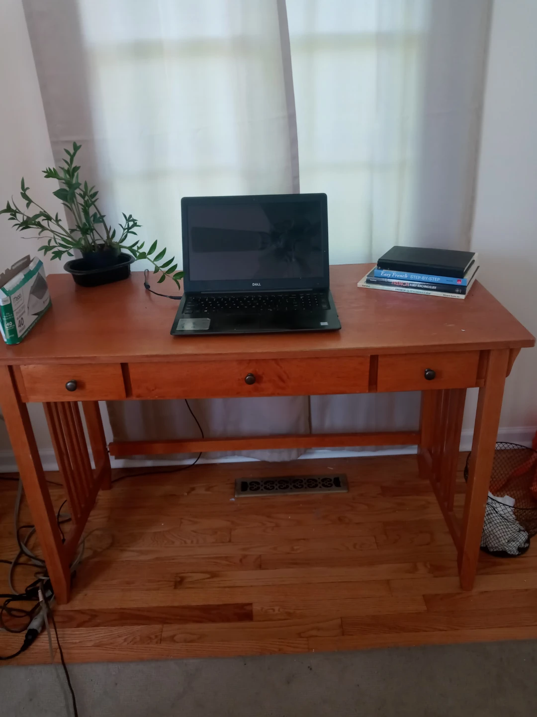Wooden Writing Desk with Drawers