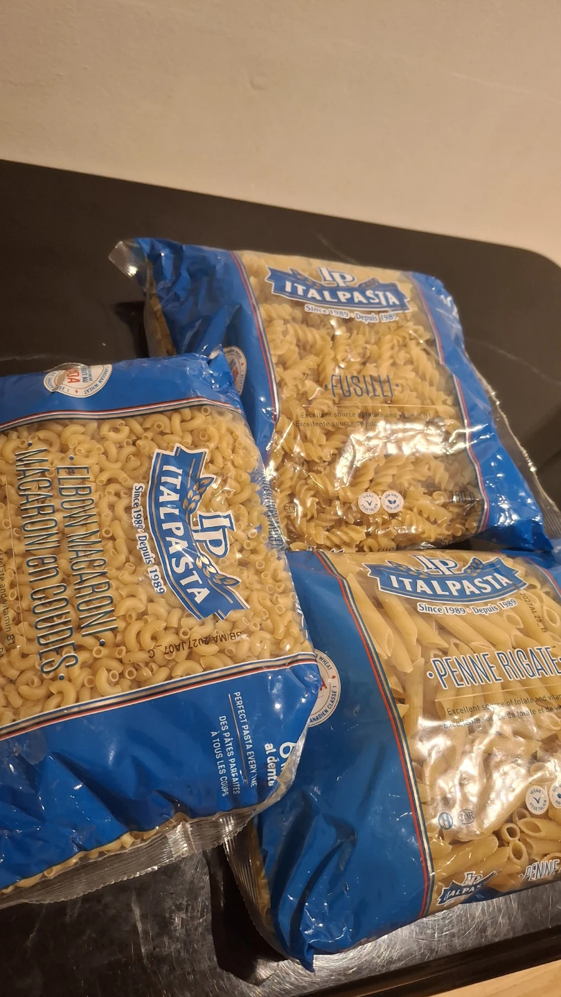 ItalPasta Macaroni, Fusilli, and Penne Rigate Pasta Bundle