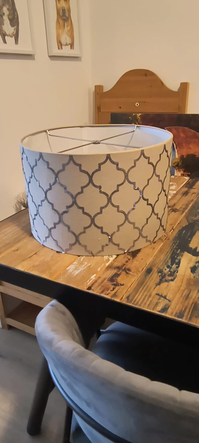 Lampshade with Quatrefoil Pattern