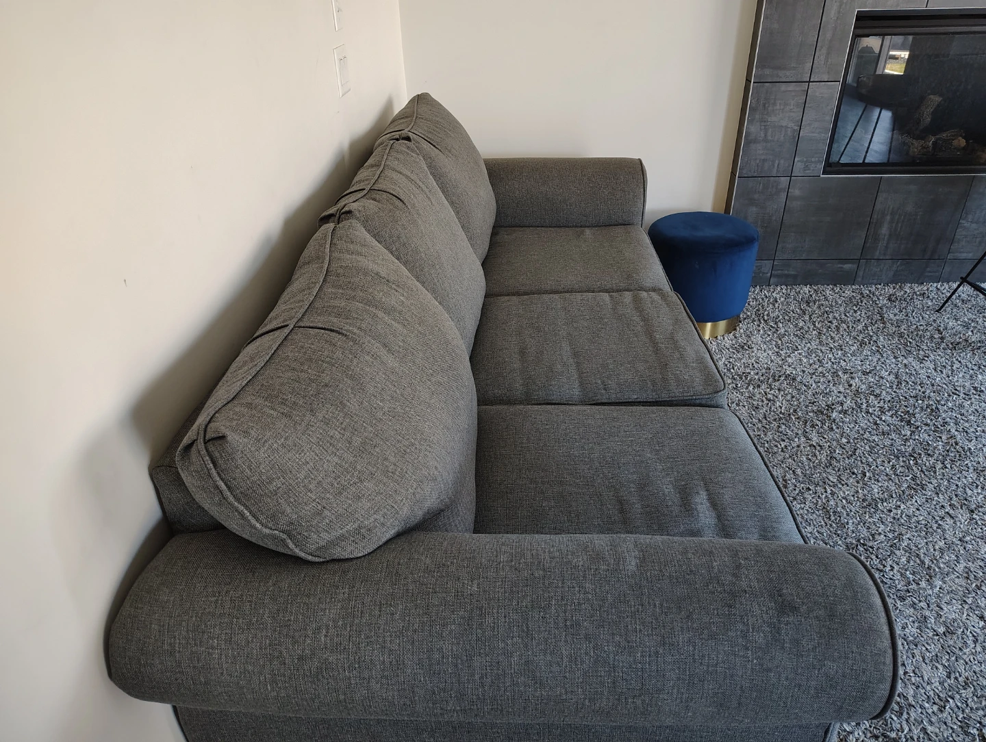 Grey 3-Seater Sofa - photo 2