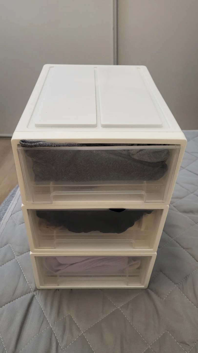 Mini White 3-Drawer Storage Organizer