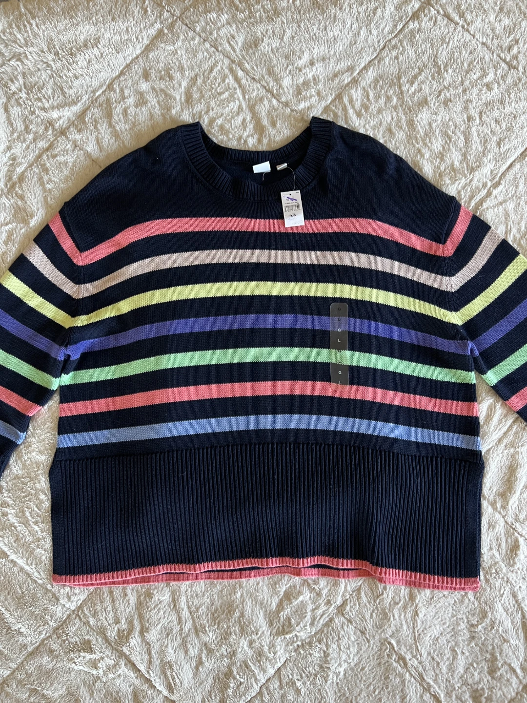 GAP Striped Crewneck Sweater