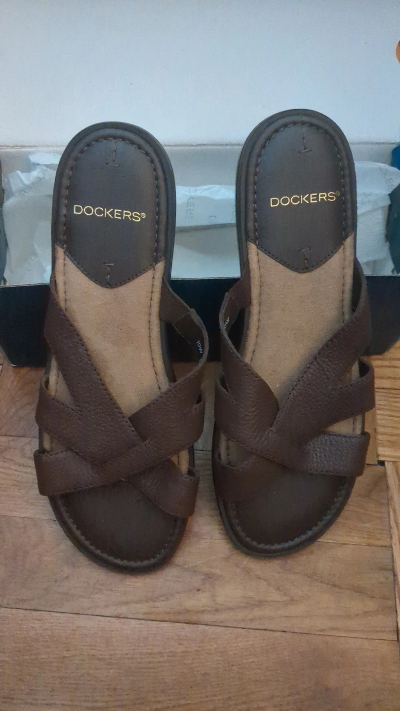 Dockers Kael K Sandals - Size 10W - Dark Brown - photo 2
