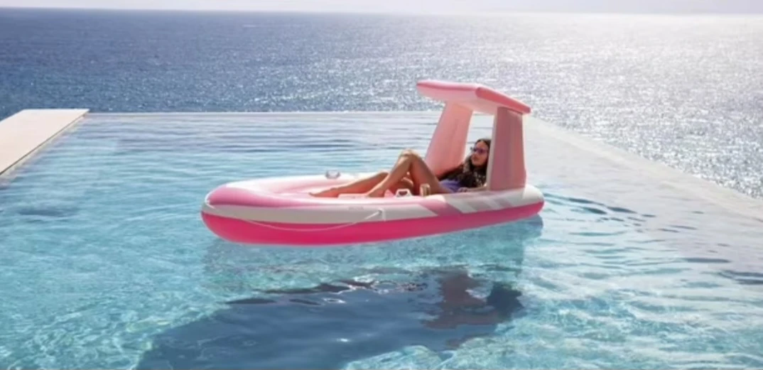 Brand new Pink inflatable boat matress floaty tube