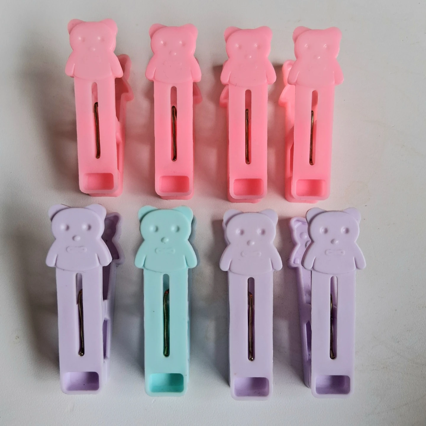 8 x Bear Cloth Clips