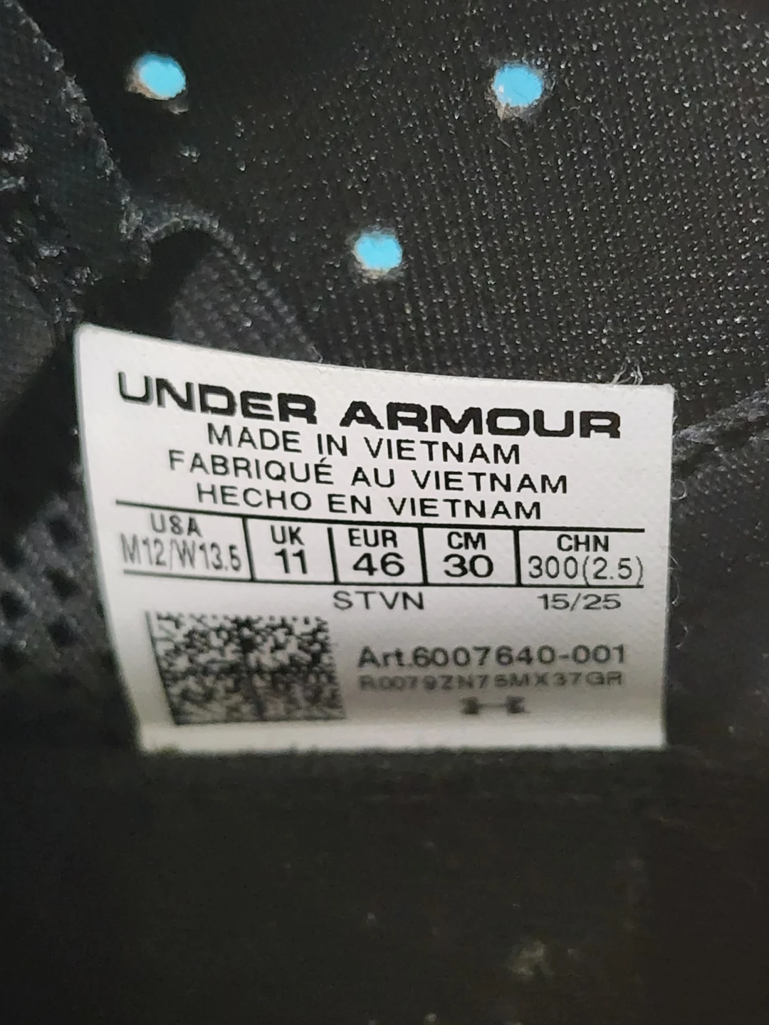 Under Armour Men's Black Running Shoes Size 12 - photo 4