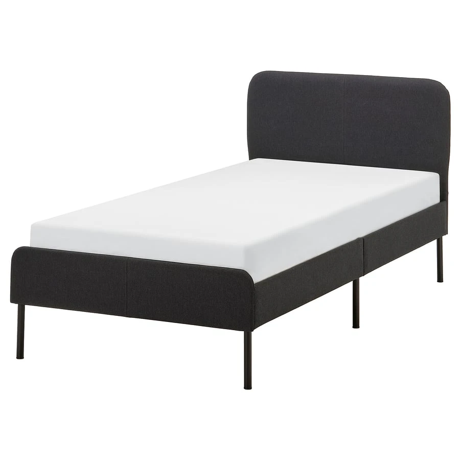 Ikea SLATTUM single bed frame with mattress
