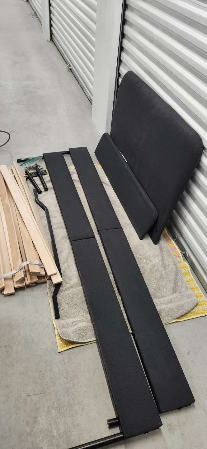 Ikea SLATTUM single bed frame with mattress - photo 3