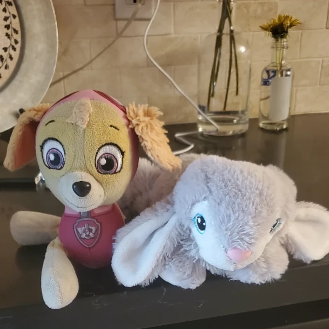 Paw Patrol Skye Plush and Grey Bunny Plush