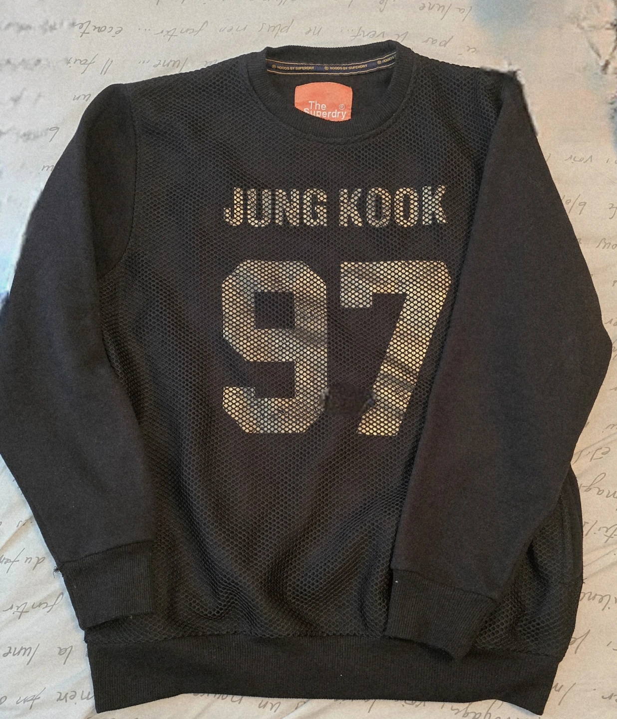 The Superdry Orange Label Jung Kook 97 Graphic Sweatshirt XXL