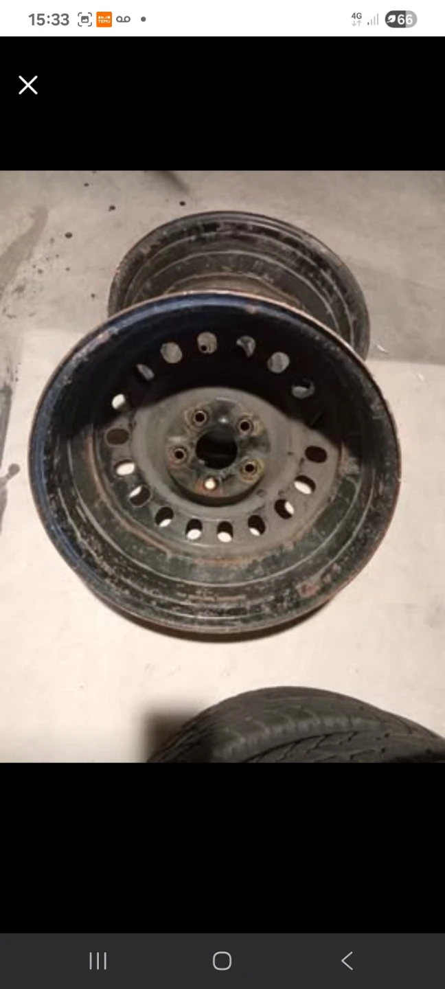 Set of 4 Used Steel Wheels 17x7 - photo 2