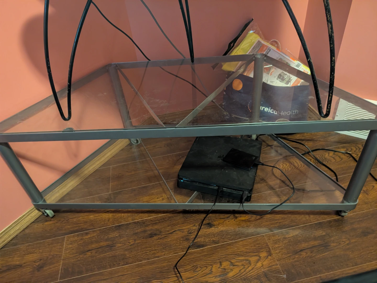 45" inch Samsung TV and remote with stands - photo 2