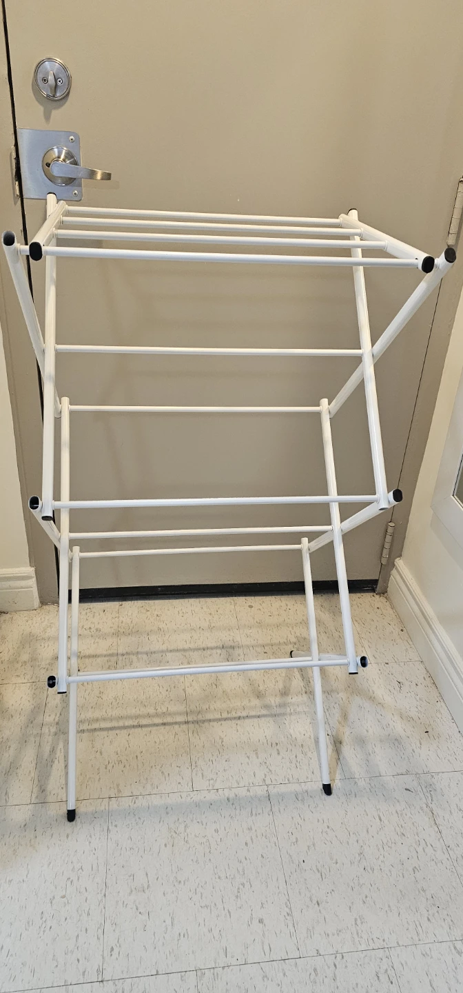 White Folding Drying Rack - photo 2