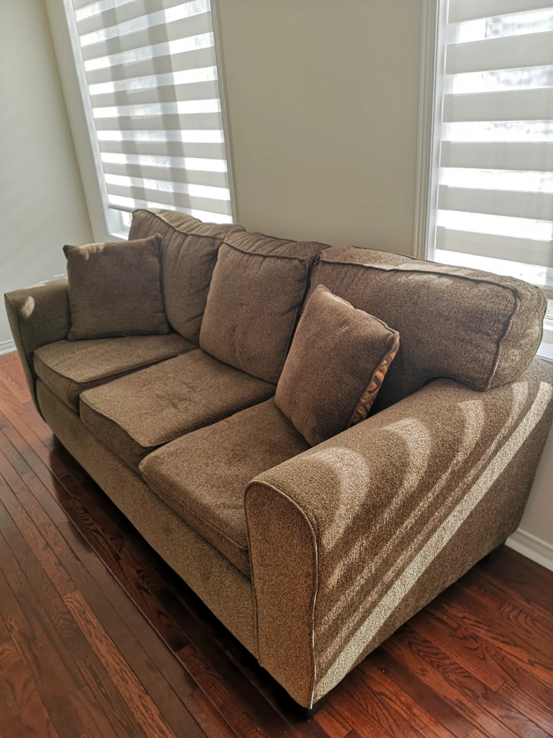 Brown Fabric Sofa