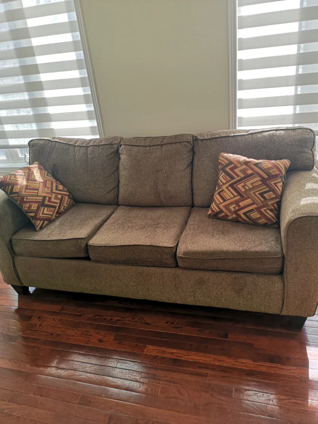 Brown Fabric Sofa - photo 3