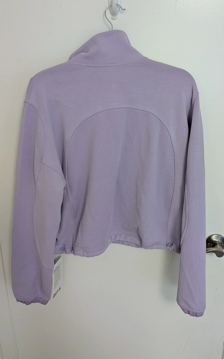 Brand New Lululemon Brushed Half Zip Pullover Lilac Size 10 - photo 4