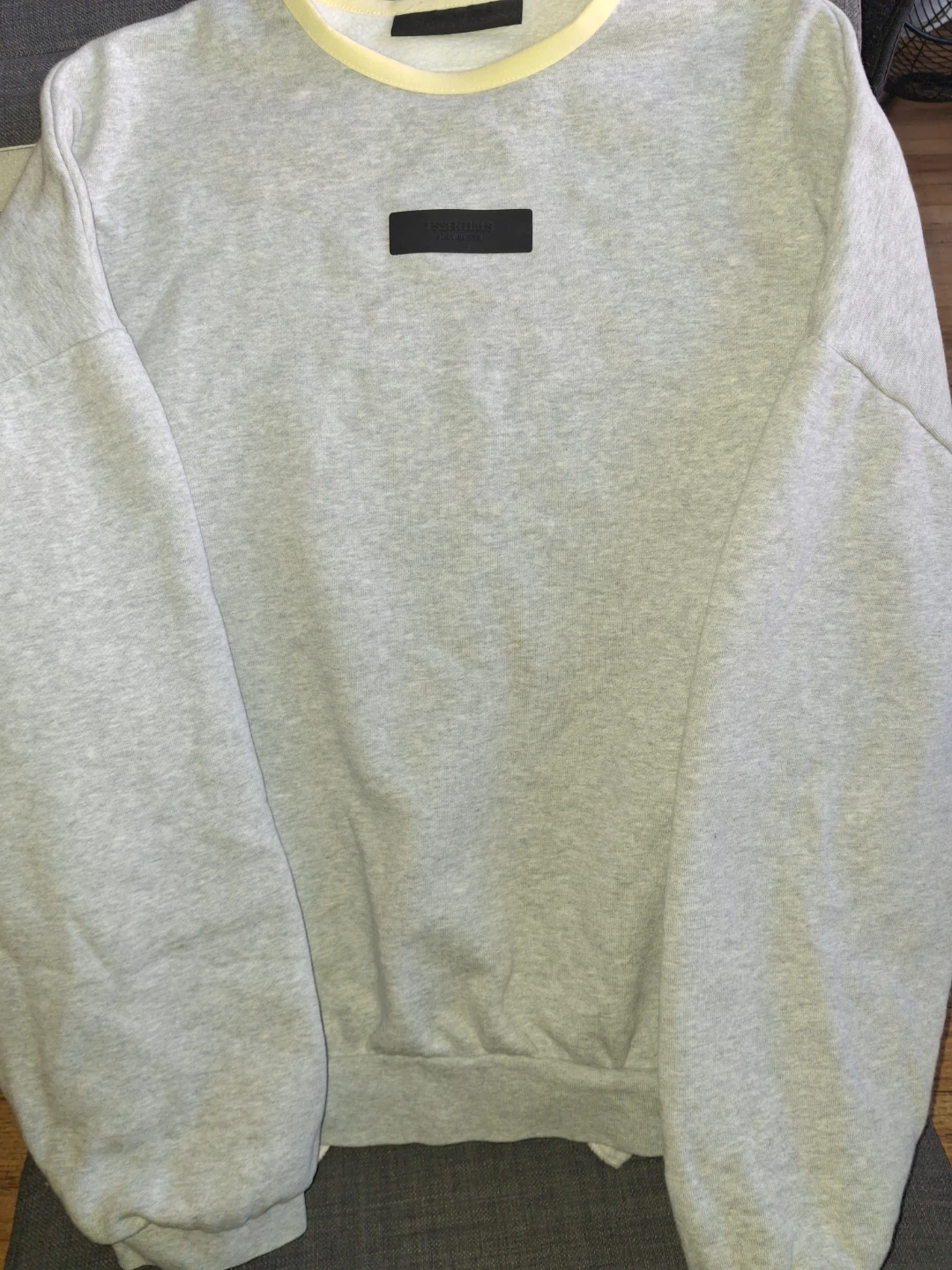 InFear of God Essentials Light Grey Crewneck Sweatshirt - photo 3