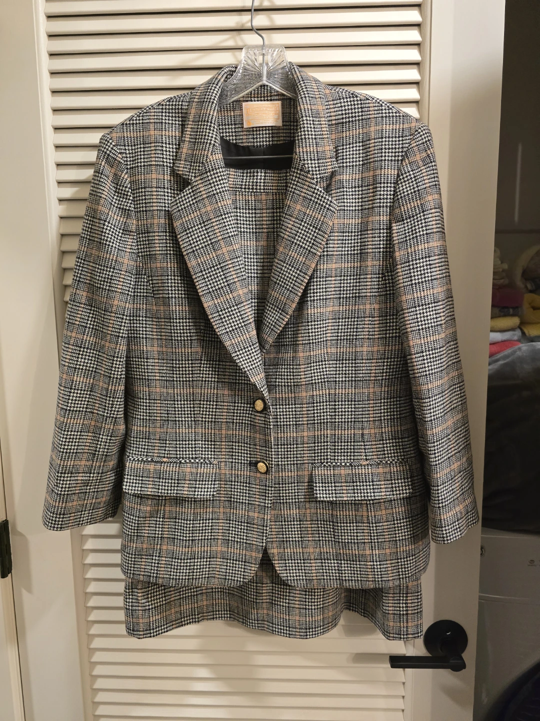 Pendleton Plaid Blazer and Skirt Set